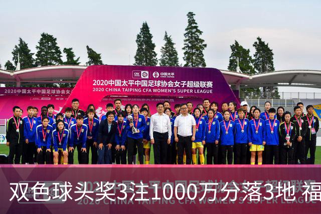 双色球头奖3注1000万分落3地 福运奖913万注